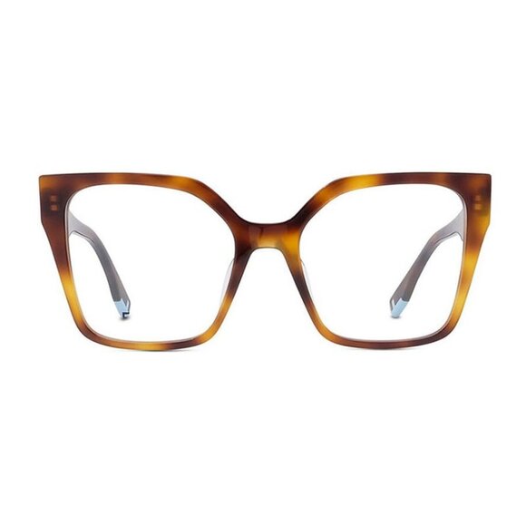 NWT FENDI WOMEN HAVANA SQUARE EYEWEAR EYEGLASSES - Picture 3 of 4